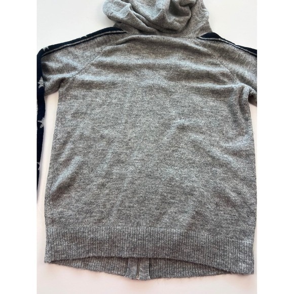 MISS ME Grey Star Print Zip Up lightweight Soft Jacket Women's Size Medium - Picture 7 of 9